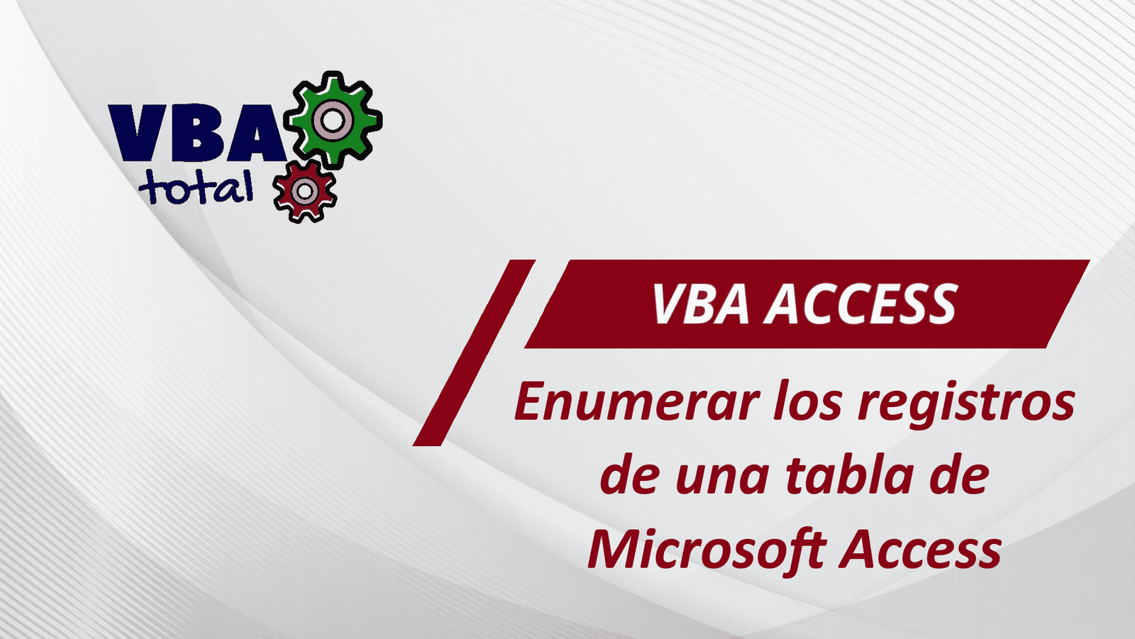 Numerar Los Registros De Una Tabla En Access Vba Total 7622